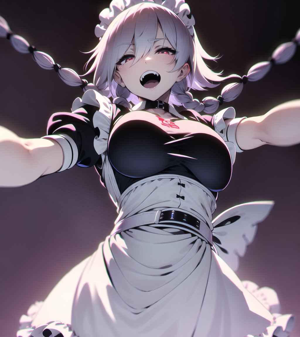 14382-3610566607-1girl, solo, breasts, looking at viewer, open mouth, close-up, imminent vore, short hair, bangs, simple background, black backgr.jpg